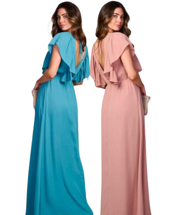 Vestido Camila Azul & Rosa