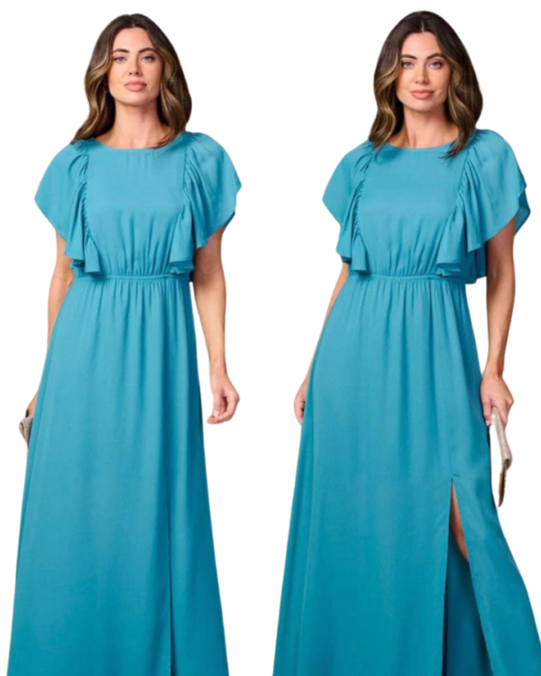 Vestido Camila Azul & Rosa - Image 3
